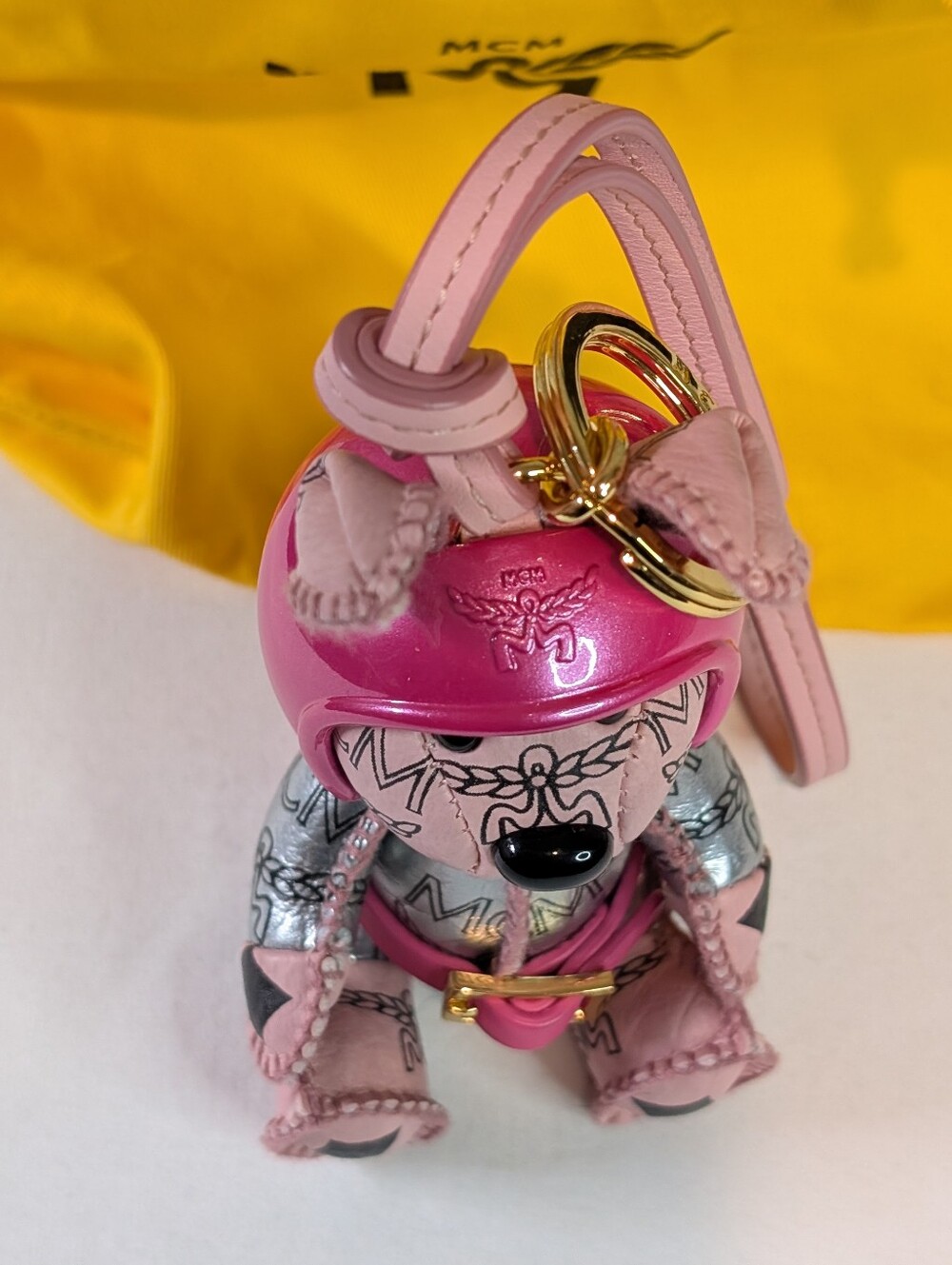 MCM Aren Space Rabbit Charm In Visetos - Picture 7 of 8